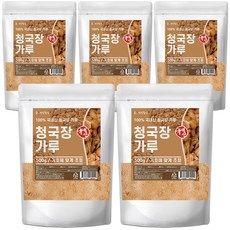 건강중심 국산 콩 100% 청국장 가루, 5개, 500g
