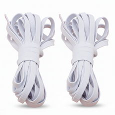 모노즈 짱짱한 납작 바지 고무줄 밴드 11mm x 5M 세트, 2개, 화이트