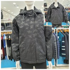 디즈니골프 여성용 FW가을 루즈핏 전판케릭터 후드점퍼SN7LJP016BK_GN