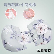 孕婦U型枕｜多功能側睡護腰託腹抱枕, 調節距離腰部加厚夾棉：那年花開