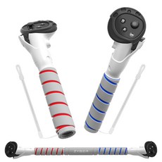 메타 퀘스트 3S 그립 세이버 태그 고릴라 게임 게이머 클럽 액세서리 조이스틱 퀘스트 비트 익스텐션 익스텐더 액세서리용 자이버 그립 3S VR 골프 컨트롤러용 핸들