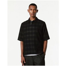 질스튜어트뉴욕 맨 [질스튜어트뉴욕] 다크네이비 오버핏 레이어드 반팔 셔츠 JNSH3C813N3 442359