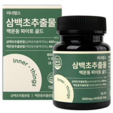 이너띵스 삼백초 추출물 맥문동 파이토 골드 HACCP 인증, 1개, 60정