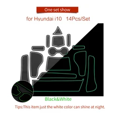 SMABEE 미끄럼 방지 게이트 슬롯 컵 매트 문짝 그루브 패드 내부 액세서리 미끄럼 방지 매트 코스터 현, 06 21i10-L WHITE