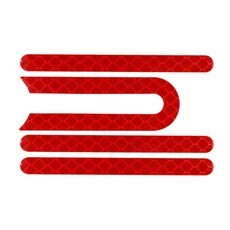 샤오미호환 미지아 MI M365 1S 프로 전동 스쿠터 타이어 스플래시 펜더 세트 프론트 포크 보호 커버 휠 허브 캡 반사 쉘, [07] Red Stickers