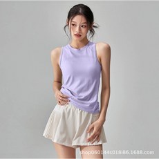 Zebeer 여성 쿨링 나시 민소매 티셔츠 스포츠 필라테스 상의
