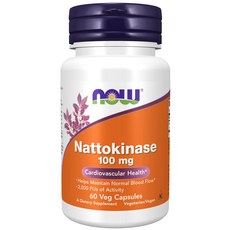 미국 나우푸드 Nattokinase 나토키나제 100mg 60캡슐, 1개, 60정