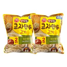 오뚜기 맛있는 교자만두 고기, 4개, 380g