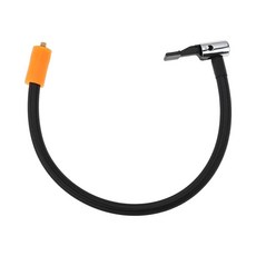 M6 타이어 팽창기 호스 어댑터 길이 40cm 클립 온 척용 노즐 자동차 오토바이 자전거 에어펌프 커넥터 USA