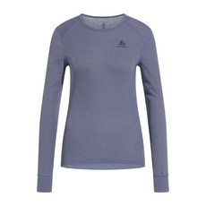 (女)【ODLO】Active Warm base layer銀離子長袖打底上衣-灰 159101-10838