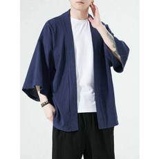 자켓 개량한복 여름 두루마기 남성 7부 그레이 M