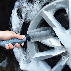 차량용 디테일링 세차 휠 브러쉬 휠클리너 틈새 브러쉬 엔진룸 그릴 청소 솔 세차용품