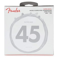 Fender 일렉트릭 베이스 현 8250 Bass Strings Nickel Plated Steel Taper Wound Long Scale 82505M .045.130, 1개
