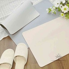 일헌 규조토 사각발매트 싱크대발매트, 그레이