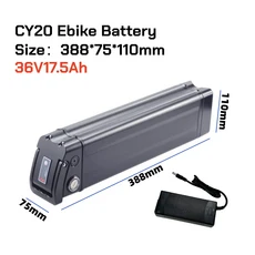 자전거 후면 랙 전기 eBike 배터리 36V 48V 52V 13Ah 14Ah 15Ah, 랙 포함 36V17.5Ah, 1개