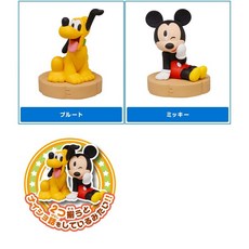 T-ARTS 迪士尼坐姿小公仔轉蛋 米奇 瑪麗貓 白雪公主 小熊維尼 布魯托, 米奇+布魯托