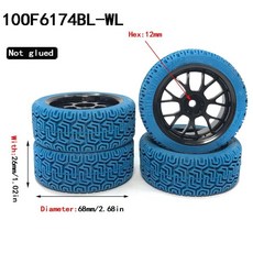 YSIDO 1/12 1/14 버기 타이어 휠 림 HSP 94177 Wltoys 144001 124018 124019 124017 124016 RC 자동차 12mm 육각 4 개, 106174BL-WL