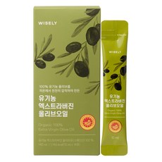 와이즐리 최저산도 0.1 냉압착 스페인산 엑스트라버진 올리브오일 스틱, 14개, 10ml