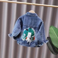 여아 데님 자켓 귀여운 캐릭터 봄 가을 트렌디 아우터 키즈 청자켓 아동 점퍼 데님점퍼 어린이 봄점퍼, 140, U.   신발