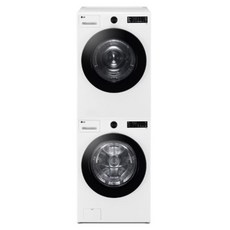 LG전자 트롬 오브제컬렉션 세탁기 + 건조기 + 스태킹키트 세트 KFG19WN-8WN 19kg + 18kg 방문설치, 릴리화이트, KFG19WN-8WN/트롬오브제컬렉션