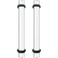 DIYOOHOMY 2개 폴리머 클레이 롤러 도구 두께 링이 포함된 아크릴 롤링 핀 키트 에어 드라이 투명 슬랩 용품, Clear