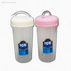 ICE 핸들 빨대 텀블러 300ml 주스컵 운동물병, 1개, 1g, 300L