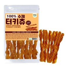 파밀리 강아지 100% 터키츄 칠면조 힘줄, 1개, 50g, 스틱 1개, 50g, 스틱