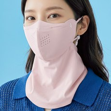 아이즈온 ANTI-UV PRO 자외선차단 마스크 스포츠 쿨링 골프, 핑크, 1개 핑크, 1개