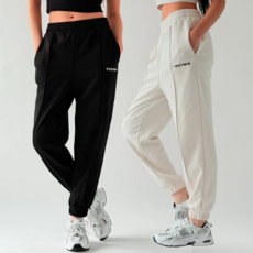 젝시믹스 여성용 부드러운 면 스트링 조거팬츠 +티에리양말증정