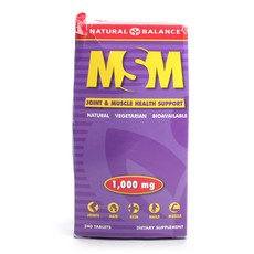 NATURAL BALANCE MSM 1000mg 素食膠囊, 1個, 240 件