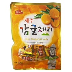 제주 감귤제리 제주감귤의 달콤함과 제리의 쫀득함이 일품!, 200g, 5개