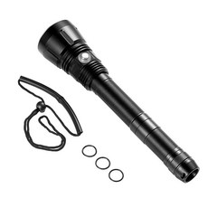 熱銷 【KK園藝】XHP70二代潛水手電筒專業水下防水強光照明補光燈強光遠射, P70手電筒白光+3節26650電池