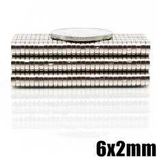 6X2mm 자석 50/100/200/500/2000pcs 냉장고 냉장고 공예에 대 한 작은 둥근 모양 Diy 사무실 화이트 보드 6, 04 100pcs