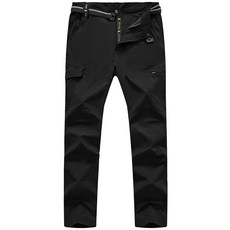 TBMPOY 남성용 경량 하이킹 팬츠 벨트 포함 지퍼 포켓 5개 방수 빠른 건조 여행 낚시 작업 아웃도어 팬츠 111331