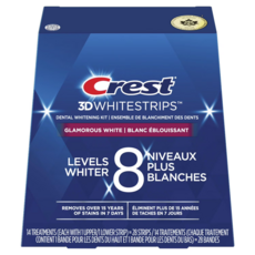 크레스트 3D 화이트스트립 글래머러스 레벨8 치아미백스트립 14트리트먼트 = 28스트립스
