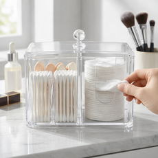 블루온정 위생보관 화장솜 케이스, 1개