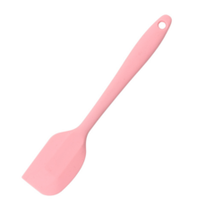一體式矽膠刮刀 烘焙工具 蛋糕抹刀, 粉色