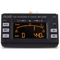 小天使Musedo MT40 MT40w多功能樂器調音器：吉他、提琴、烏克麗麗適用，內建節拍器，精準快速調音, 1個