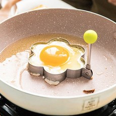 BrtWM 달걀틀 홈베이킹 간단한요리 베이킹틀 계란후라이 모양틀, 꽃모양