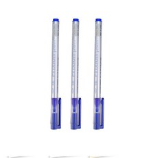 臺灣出貨 消失筆 練字筆 褪色筆 熱消筆 大容量特粗杆高溫筆消失筆服裝專用皮革褪色熱消, 藍色3根, 1個