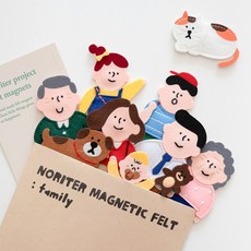 노리터 펠트 9종 택1, 가족, 1개