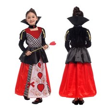 兒童變裝服 萬聖節 豪華紅心公主服, 1個, M