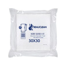 뷰클린 일회용타올 먼지없는수건 페이스타올 어린이집 여행용 캠핑용 휴대용 피부과 네일샵, 화이트 30x30cm, 100개