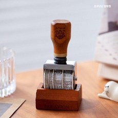 우드 날짜 도장 다이어리 숫자 롤러 스탬프 수동 시간 일기 스케줄러 다꾸 꾸미기 용품, 1. 날짜 스탬프 (목재)