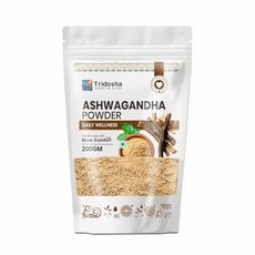 Tridosha Ashwagandha Root Powder | 200g | 100% Pure & Natural | Stress Relief Energy Boost Immunit, 1개