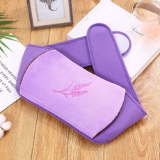 賣場新品冬季必備註水式熱水袋安全保暖註水熱水袋暖肚子暖腰帶加厚毛絨灌水防爆護腰帶暖宮雙插手可拆洗, 沖水熱水袋+紫羅蘭浪漫
