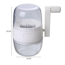 土豆堅果絞碎機 - 多功能手搖小型核桃乾果搗碎器, 白色