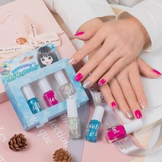 IEI 水性可剝指甲油入門款三入組（藍盒） - 台灣製造 兒童成人皆宜, 1個