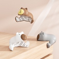 실리콘 카피바라 모서리 보호캡 코너 보호대, 3베이지카피바라, 1개