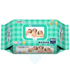 純水加厚 台灣製造, 1個, 拭拭樂嬰兒濕巾80抽(綠色), 80抽